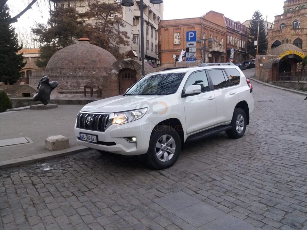 White Toyota Prado 2019 for rent in Tbilisi 1